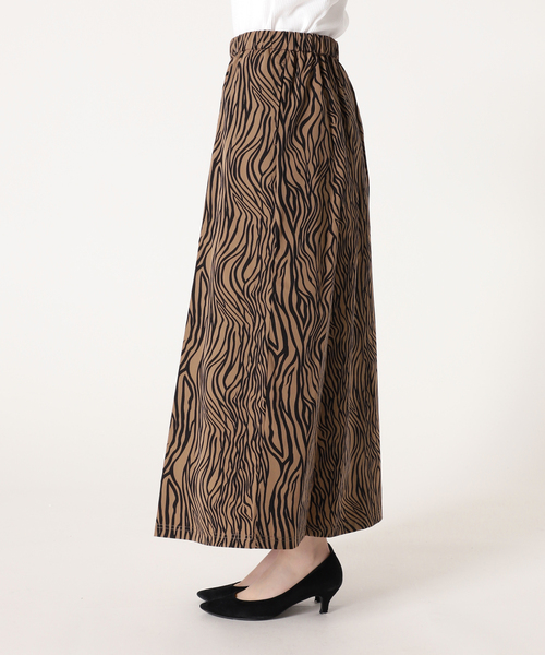 THOUSAND MILE(サウザンドマイル)の「《WEB限定追加》【THOUSAND MILE/サウザンドマイル】WAVE ADJUST SKIRT ZEBRA(スカート・レディース・ブラウン系その他・FREE)」の12枚目の写真
