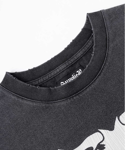 SUPPLIER(サプライヤー)の「SUPPLIER/サプライヤー/Fire Bones Long Sleeve Tee(Tシャツ/カットソー・メンズ・ブラック/ベージュ・L/M/XL)」の6枚目の写真