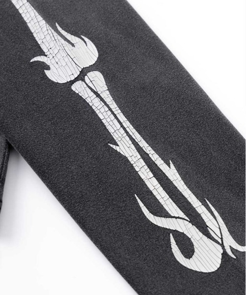 SUPPLIER(サプライヤー)の「SUPPLIER/サプライヤー/Fire Bones Long Sleeve Tee(Tシャツ/カットソー・メンズ・ブラック/ベージュ・L/M/XL)」の8枚目の写真