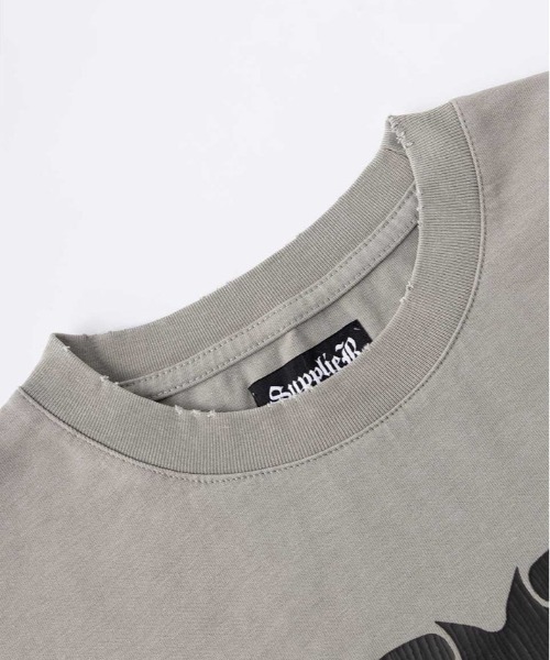 SUPPLIER(サプライヤー)の「SUPPLIER/サプライヤー/Fire Bones Long Sleeve Tee(Tシャツ/カットソー・メンズ・ブラック/ベージュ・L/M/XL)」の13枚目の写真
