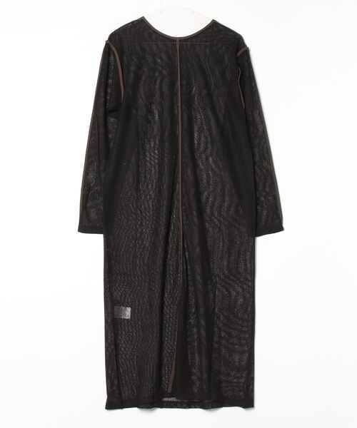 CHIGNON(シニヨン)の「(CHIGNON)メッシュパイピングワンピース(ワンピース・レディース・ブラック/カーキ・ONE SIZE)」の18枚目の写真