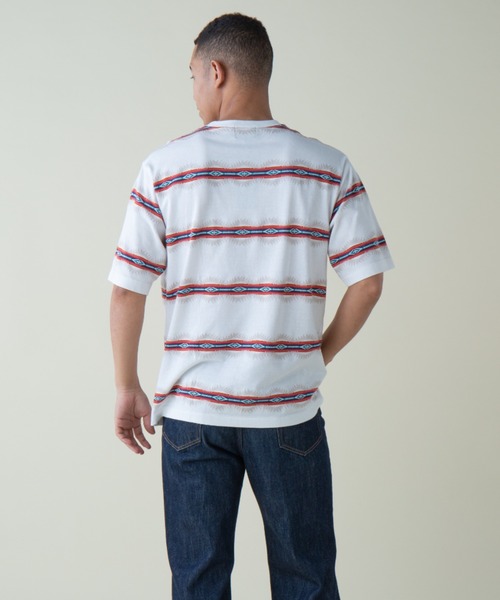PENDLETON(ペンドルトン)の「ジャガードティ(UNISEX)(Tシャツ/カットソー・メンズ・ホワイト系その他4/ブラック系その他5・MEDIUM/LARGE/SMALL)」の1枚目の写真