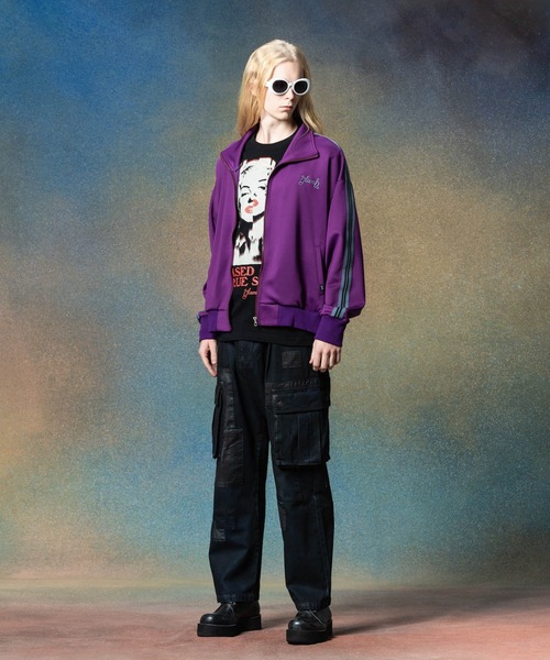 glamb（グラム）の「TIME TRAVELER Packable Jersey (GEAR 006) / タイムトラベラーパッカブルジャージ（ジャージ・メンズ・ブラック/パープル/ブルー・L/S/M）」の14枚目の写真