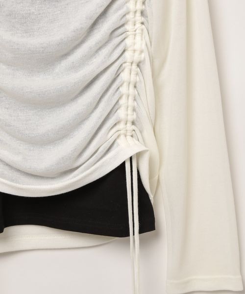 PAGEBOY（ページボーイ）の「ドロストシャーリングセット（Tシャツ/カットソー・レディース・ブラック/オフホワイト/グレー系その他/ブルー系その他・FREE）」の22枚目の写真