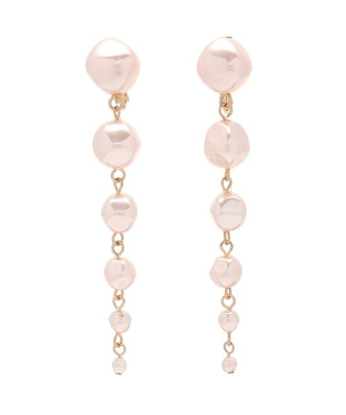 MERCURYDUO（マーキュリーデュオ）の「パールドロップイヤリング（イヤリング・レディース・ピンク/オフホワイト・FREE）」の2枚目の写真