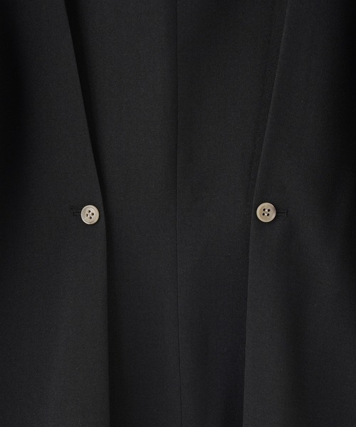 ROSE BUD（ローズバッド）の「ノーカラーダブルジャケット（ノーカラージャケット・レディース・ブラウン/ブラック・S/M）」の12枚目の写真