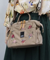 「glanta」ブーケトス刺繍ボストンショルダーバッグ