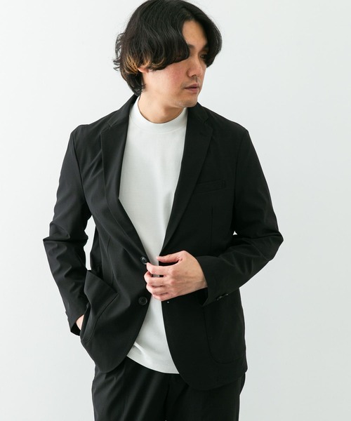 URBAN RESEARCH DOORS（アーバンリサーチドアーズ）の「『イージーケア』LIFE STYLE TAILOR　リップストップナイロンストレッチジャケット（スーツジャケット・メンズ・カーキ/ブラック/グレー・LARGE/X-LARGE/SMALL/MEDIUM）」の10枚目の写真