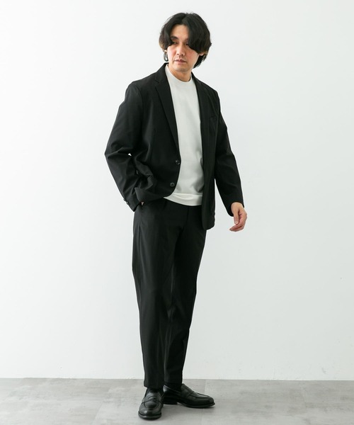URBAN RESEARCH DOORS（アーバンリサーチドアーズ）の「『イージーケア』LIFE STYLE TAILOR　リップストップナイロンストレッチジャケット（スーツジャケット・メンズ・カーキ/ブラック/グレー・LARGE/X-LARGE/SMALL/MEDIUM）」の14枚目の写真