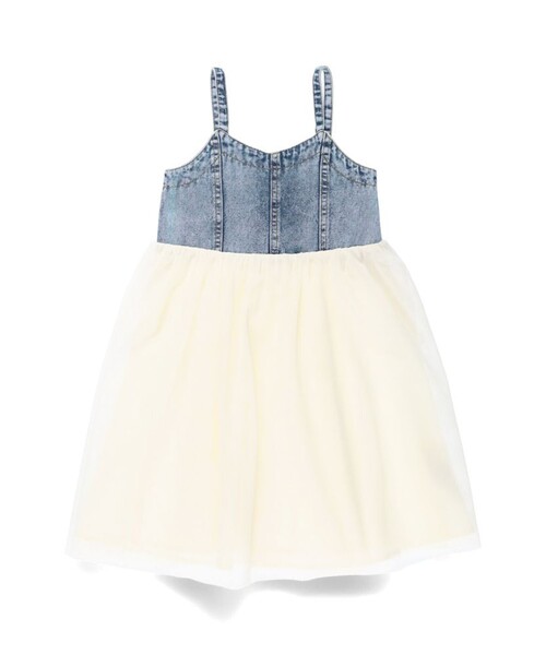 BRANSHES（ブランシェス）の「【プチレディ】チュール切替ジャンパースカート（ジャンパースカート・キッズ・チャコールグレー/ブルー・100/110/120/130/140/150）」の15枚目の写真