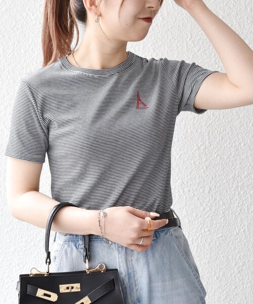 SHIPS any別注】PETIT BATEAU: ロゴ プリント コンパクト