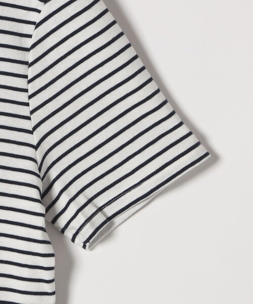 PETIT BATEAU(プチバトー)の「【SHIPS any別注】PETIT BATEAU: ロゴ プリント コンパクト ボーダー TEE 25SS(Tシャツ/カットソー・レディース・ダークグレー/ネイビー・ONE SIZE)」の20枚目の写真