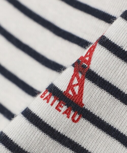 PETIT BATEAU(プチバトー)の「【SHIPS any別注】PETIT BATEAU: ロゴ プリント コンパクト ボーダー TEE 25SS(Tシャツ/カットソー・レディース・ダークグレー/ネイビー・ONE SIZE)」の22枚目の写真