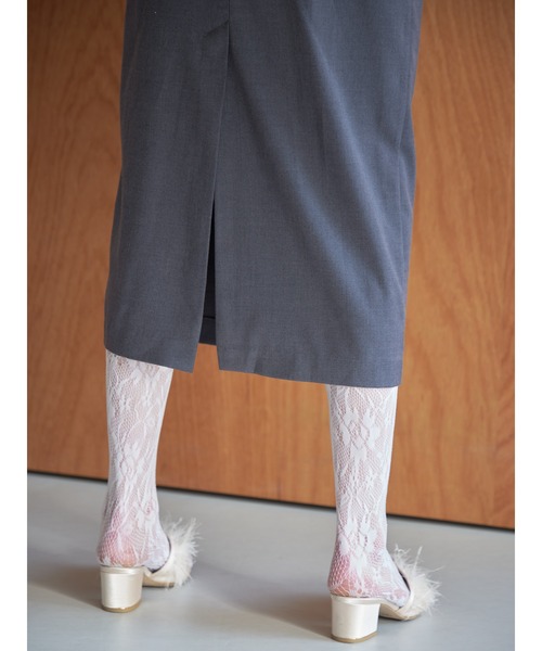 etre loin（エトルワン）の「embroidered scarf dress（ワンピース・レディース・グレー/ブルー/ブラック・M）」の7枚目の写真