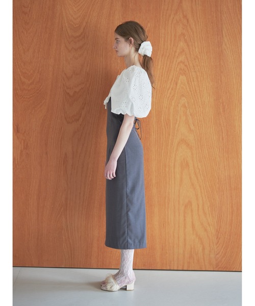 etre loin（エトルワン）の「embroidered scarf dress（ワンピース・レディース・グレー/ブルー/ブラック・M）」の9枚目の写真