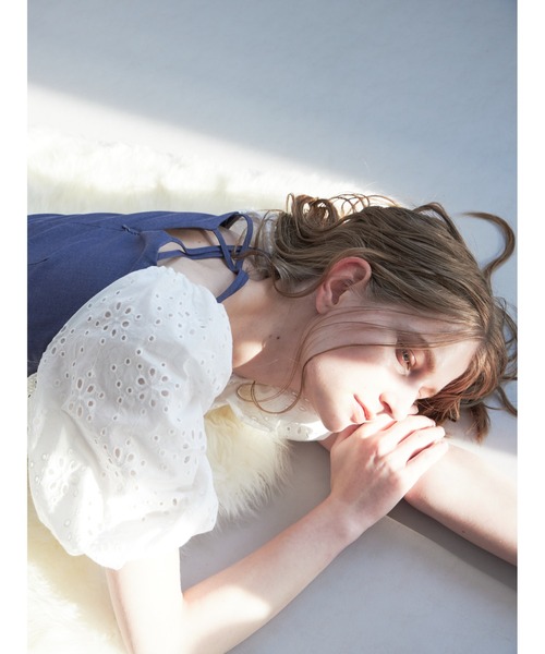 etre loin（エトルワン）の「embroidered scarf dress（ワンピース・レディース・グレー/ブルー/ブラック・M）」の13枚目の写真