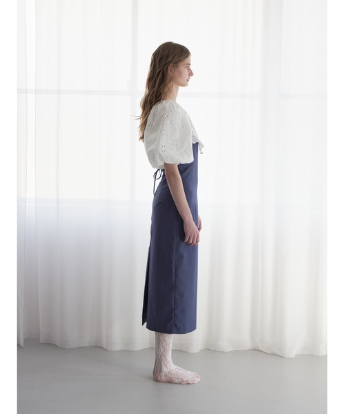 etre loin（エトルワン）の「embroidered scarf dress（ワンピース・レディース・グレー/ブルー/ブラック・M）」の16枚目の写真