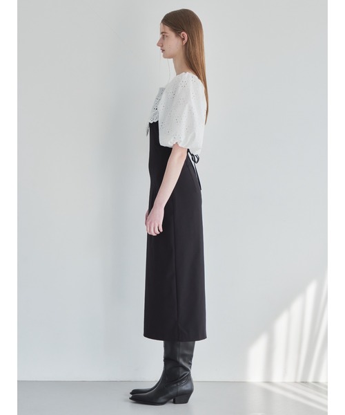 etre loin（エトルワン）の「embroidered scarf dress（ワンピース・レディース・グレー/ブルー/ブラック・M）」の18枚目の写真