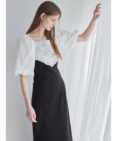 etre loin（エトルワン）の「embroidered scarf dress（ワンピース・レディース・グレー/ブルー/ブラック・M）」の17枚目の写真