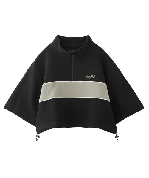 セール】STRIPED CROPPED ANORAK TOP（スウェット）｜X-girl（エックス