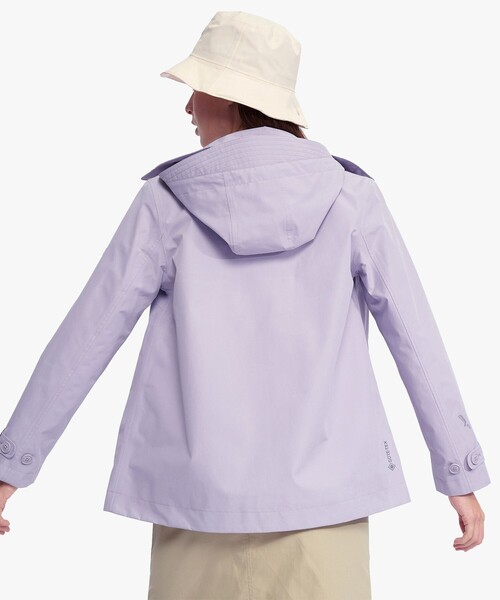 AIGLE(エーグル)の「GORE-TEX ゴアテックス 防風 撥水 透湿 フーデッドショートトレンチコート(トレンチコート・レディース・ライトグリーン/ライトパープル・34/38/36/40)」の21枚目の写真
