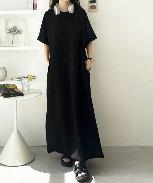 ワンピース mogera STORY 2023年8月号掲載商品］【Lサイズ】ハイウェスト切り替え