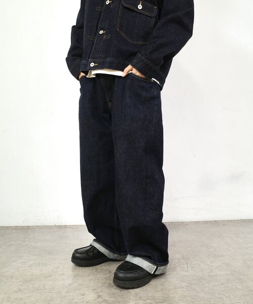 Sourcream(サワークリーム)の「【Sourcream/サワークリーム】リジッドデニムパンツ / 日本製(デニムパンツ・メンズ・インディゴブルー・FREE)」の1枚目の写真