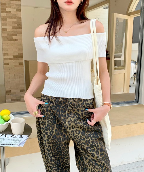 everycoco（エブリーココ）の「レオパード柄ワイドレッグジーンズ ワイドストレートパンツ（デニムパンツ・レディース・ブラウン・S/M/L）」の10枚目の写真