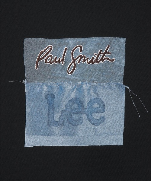 Paul Smith(ポールスミス)の「Paul Smith + Lee(R) ロゴ Tシャツ / 153705 LT4250(Tシャツ/カットソー・メンズ・ブラック/ホワイト・XX-LARGE/X-LARGE/LARGE/MEDIUM/SMALL)」の4枚目の写真