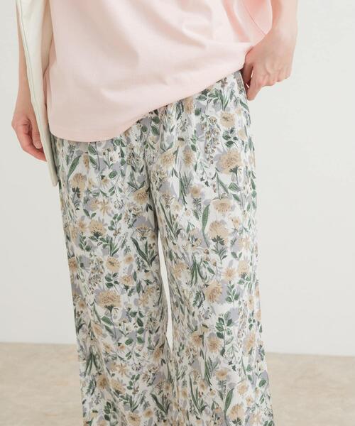 URBAN RESEARCH DOORS（アーバンリサーチドアーズ）の「『イージーケア/接触冷感』フラワープリントイージーパンツ（その他パンツ・レディース・ベージュ系その他/グレー系その他/イエロー系その他/ピンク系その他・SMALL/MEDIUM）」の20枚目の写真