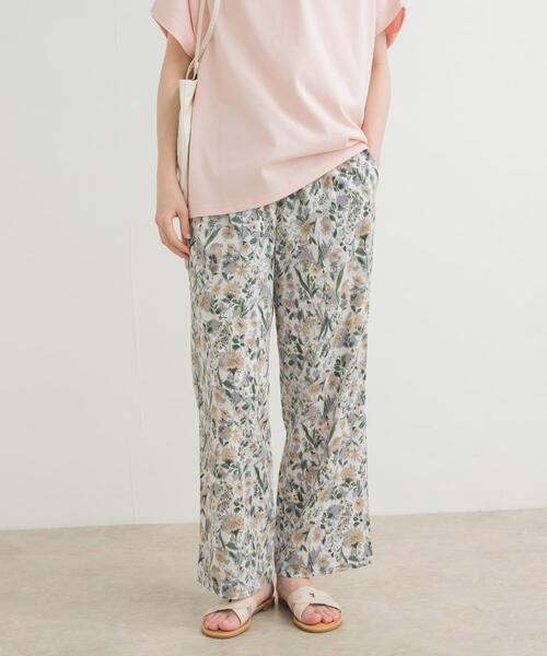 URBAN RESEARCH DOORS（アーバンリサーチドアーズ）の「『イージーケア/接触冷感』フラワープリントイージーパンツ（その他パンツ・レディース・ベージュ系その他/グレー系その他/イエロー系その他/ピンク系その他・SMALL/MEDIUM）」の19枚目の写真