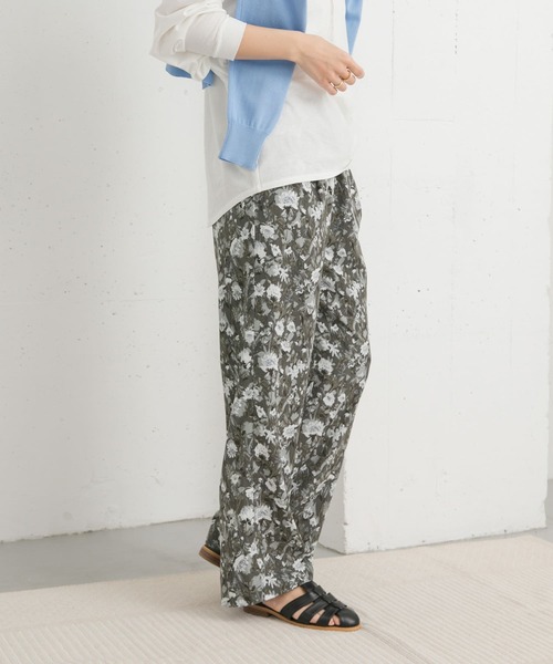 セール】『イージーケア/接触冷感』フラワープリントイージー