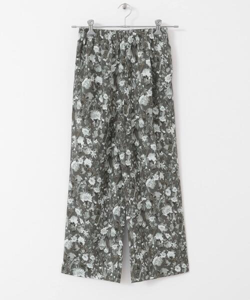 新品タグ付◉ M DOORS 『イージーケア』フラワープリントイージーパンツ セール】『イージーケア/接触冷感』フラワープリントイージーパンツ