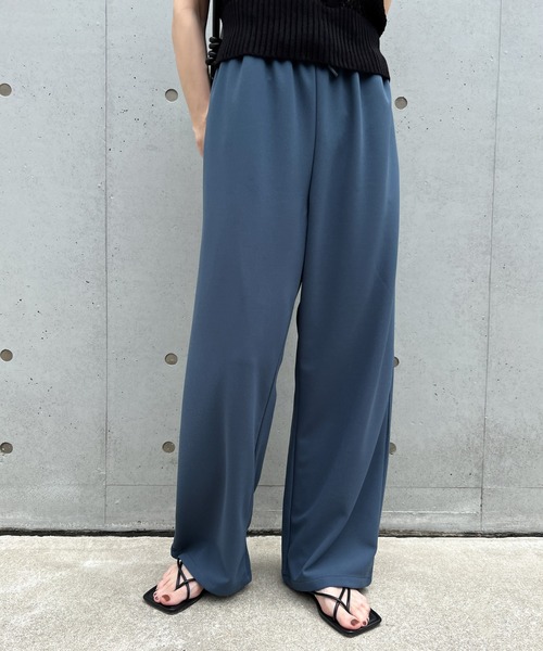 select MOCA(セレクトモカ)の「カットジョーゼットリラックスパンツ(その他パンツ・レディース・ブルー/ライトグレー/ブラック・FREE)」の4枚目の写真