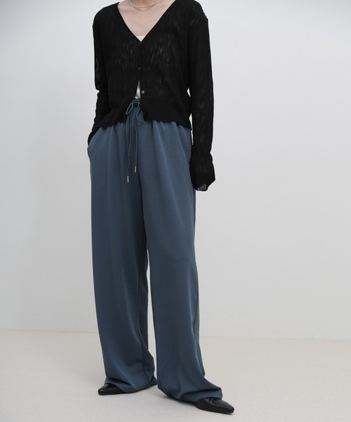 select MOCA(セレクトモカ)の「カットジョーゼットリラックスパンツ(その他パンツ・レディース・ブルー/ライトグレー/ブラック・FREE)」の21枚目の写真