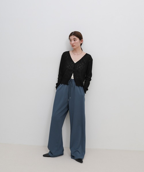 select MOCA(セレクトモカ)の「カットジョーゼットリラックスパンツ(その他パンツ・レディース・ブルー/ライトグレー/ブラック・FREE)」の19枚目の写真