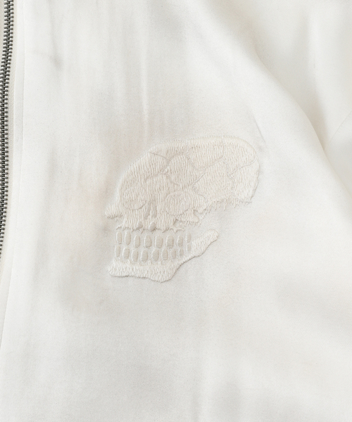 DAIRIKU（ダイリク）の「【DAIRIKU / ダイリク】Skul Docking Vintage Ska Jumpe（スカジャン・メンズ・ブラック/ホワイト・LARGE/MEDIUM）」の5枚目の写真