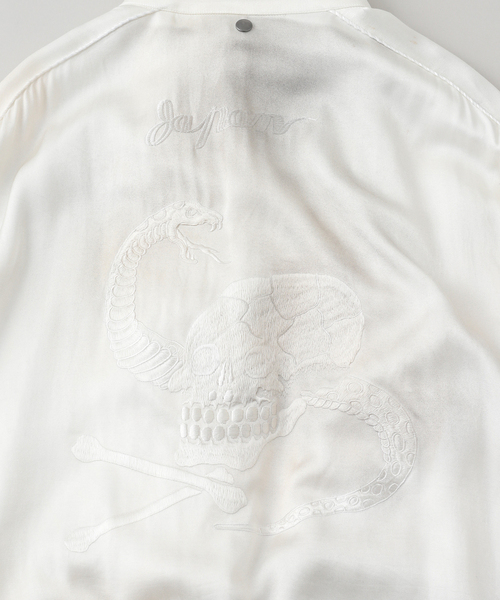 DAIRIKU（ダイリク）の「【DAIRIKU / ダイリク】Skul Docking Vintage Ska Jumpe（スカジャン・メンズ・ブラック/ホワイト・LARGE/MEDIUM）」の7枚目の写真