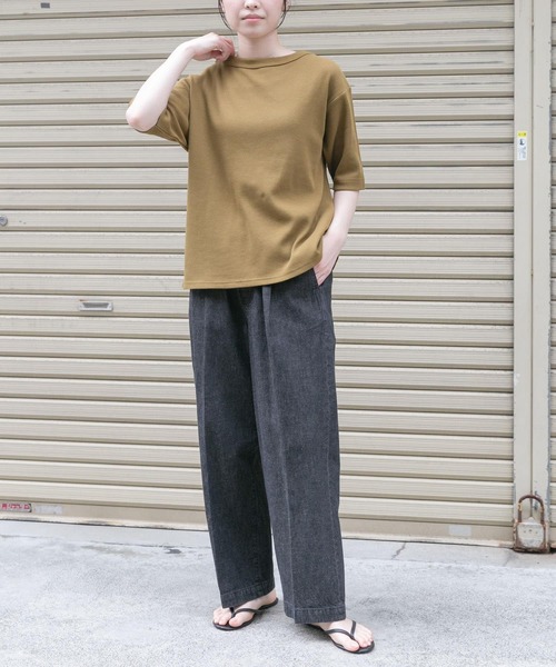 FORK&SPOON フォークアンドスプーン　綿麻デニムパンツ　1サイズ FORK&SPOON（フォークアンドスプーン）の「FORK&SPOON 綿麻