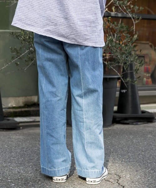 アーバンリサーチ　FORK&SPOON　綿麻デニムパンツ　インディゴ URBAN RESEARCH DOORS FORK＆SPOON 綿麻デニムパンツ : マルイ