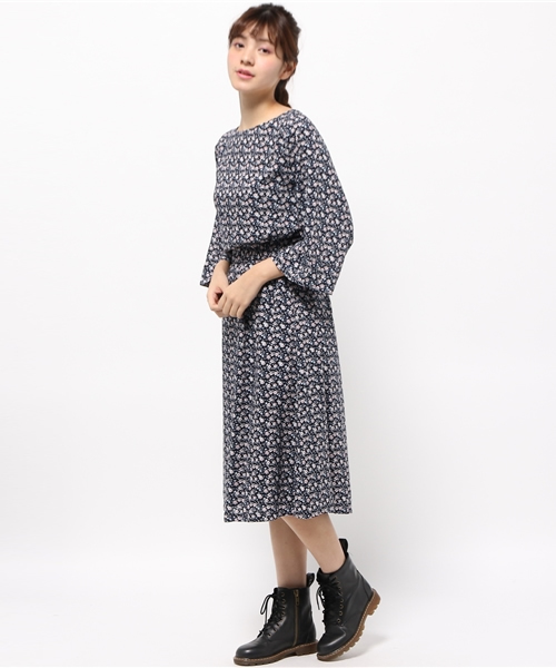 Kastane（カスタネ）の「小花柄OP（ワンピース・レディース・ピンク/ブラック/ネイビー/ブラック系その他・FREE）」の5枚目の写真