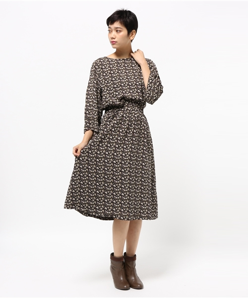 Kastane（カスタネ）の「小花柄OP（ワンピース・レディース・ピンク/ブラック/ネイビー/ブラック系その他・FREE）」の2枚目の写真