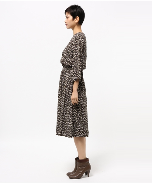 Kastane（カスタネ）の「小花柄OP（ワンピース・レディース・ピンク/ブラック/ネイビー/ブラック系その他・FREE）」の7枚目の写真