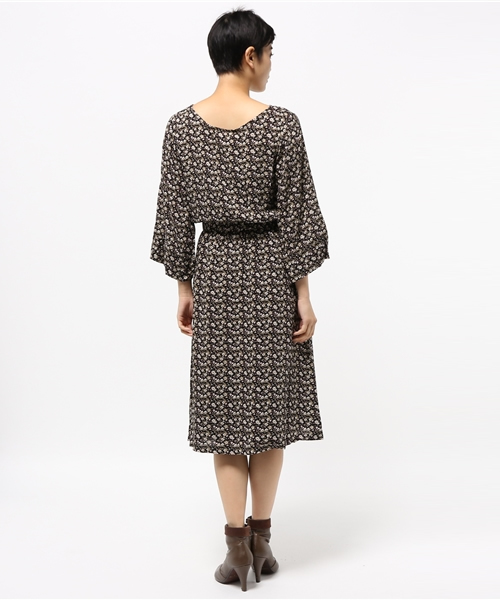 Kastane（カスタネ）の「小花柄OP（ワンピース・レディース・ピンク/ブラック/ネイビー/ブラック系その他・FREE）」の8枚目の写真