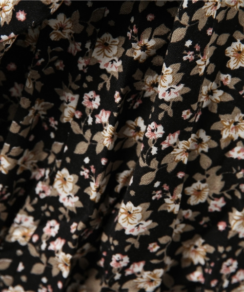Kastane（カスタネ）の「小花柄OP（ワンピース・レディース・ピンク/ブラック/ネイビー/ブラック系その他・FREE）」の15枚目の写真