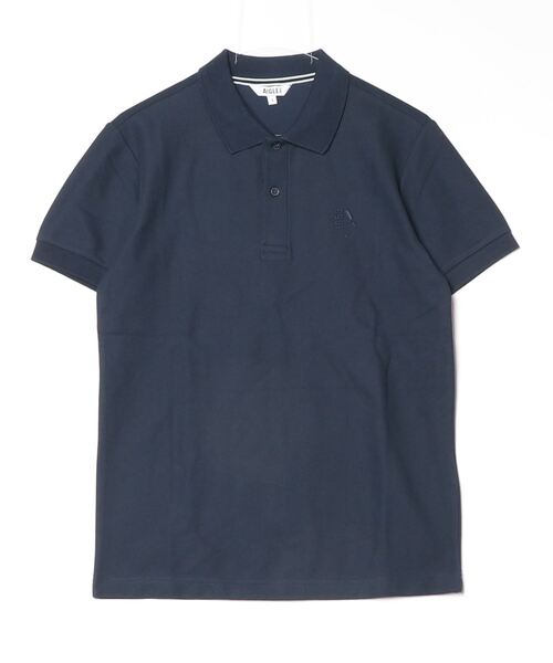 AIGLE(エーグル)の「速乾 接触冷感 UVカット クールマックス ピケポロシャツ(ポロシャツ・メンズ・ブルー/ダークブルー・M/L/XL/S)」の2枚目の写真