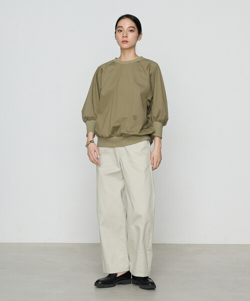 COMME CA（コムサ）の「トリコット プルオーバー（Tシャツ/カットソー・レディース・ホワイト/カーキ・FREE）」の6枚目の写真