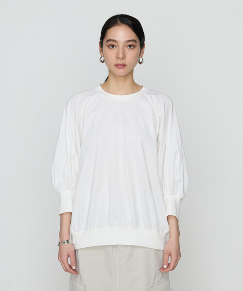 COMME CA（コムサ）の「トリコット プルオーバー（Tシャツ/カットソー・レディース・ホワイト/カーキ・FREE）」の10枚目の写真