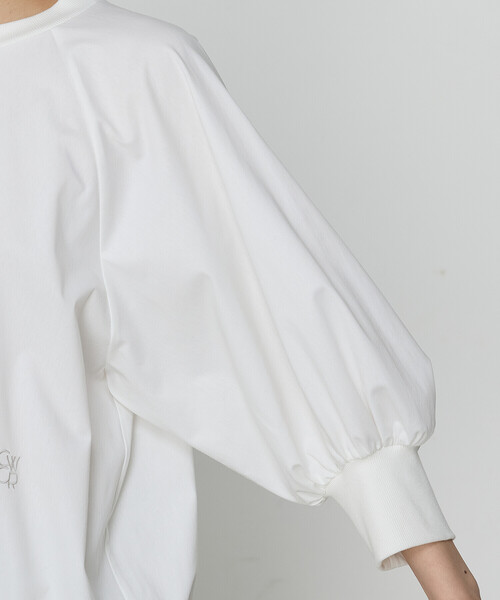 COMME CA（コムサ）の「トリコット プルオーバー（Tシャツ/カットソー・レディース・ホワイト/カーキ・FREE）」の14枚目の写真