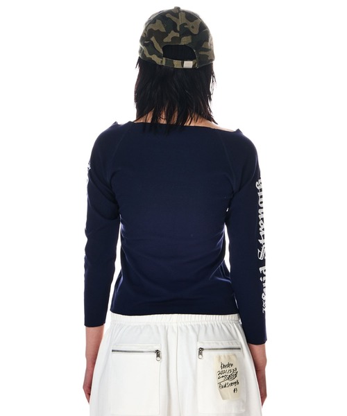 BEEDEN(ビーデン)の「BD EMBLEM FIT L/S TEE(Tシャツ/カットソー・レディース・ネイビー/レッド/グレー・FREE)」の12枚目の写真